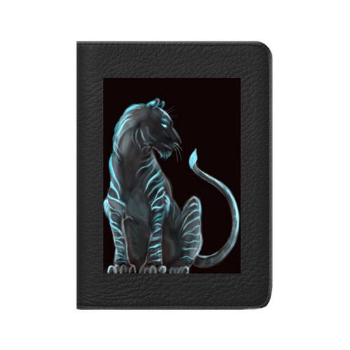 Заказать обложку для паспорта в Москве. Кожаная обложка для паспорта White Tiger от katrinon-line@yandex.ru - готовые дизайны и нанесение принтов.
