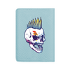 Заказать обложку для паспорта в Москве. Кожаная обложка для паспорта Rock Skull от Jimmy Flash - готовые дизайны и нанесение принтов.