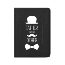 Заказать обложку для паспорта в Москве. Кожаная обложка для паспорта Father папа белый от tigerda  - готовые дизайны и нанесение принтов.