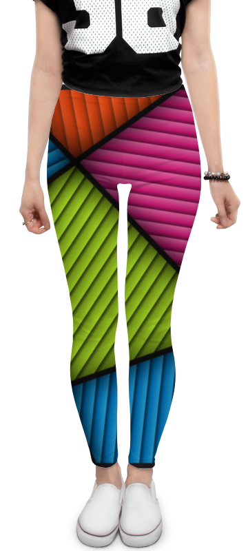 Printio Леггинсы Цветная абстракция чехол mypads разноцветная абстракция линиями для meizu x8 задняя панель накладка бампер