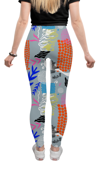 Заказать леггинсы и велосипедки в Москве. Леггинсы Авторский стиль от mimiart  - готовые дизайны и нанесение принтов.