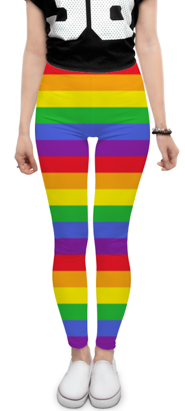 Заказать леггинсы и велосипедки в Москве. Леггинсы RAINBOW от CoolDesign - готовые дизайны и нанесение принтов.
