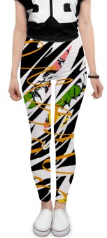 Заказать леггинсы и велосипедки в Москве. Леггинсы Авторский стиль от mimiart  - готовые дизайны и нанесение принтов.
