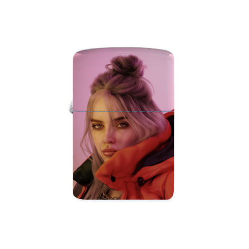 Заказать зажигалки в Москве. Зажигалка Billie Eilish от Jimmy Flash - готовые дизайны и нанесение принтов.