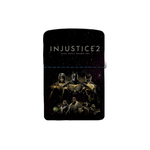 Заказать зажигалки в Москве. Зажигалка INJUSTICE от robus - готовые дизайны и нанесение принтов.