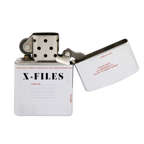 Заказать зажигалки в Москве. Зажигалка X-files от GeekFox  - готовые дизайны и нанесение принтов.