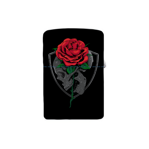 Заказать зажигалки в Москве. Зажигалка Skull&Rose от balden - готовые дизайны и нанесение принтов.