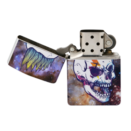 Заказать зажигалки в Москве. Зажигалка Rock Skull от Jimmy Flash - готовые дизайны и нанесение принтов.