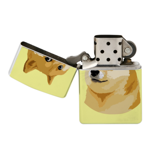 Заказать зажигалки в Москве. Зажигалка Doge  от Jimmy Flash - готовые дизайны и нанесение принтов.
