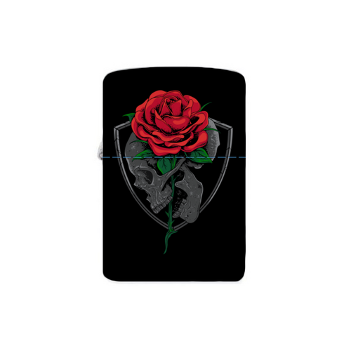 Заказать зажигалки в Москве. Зажигалка Skull&Rose от balden - готовые дизайны и нанесение принтов.