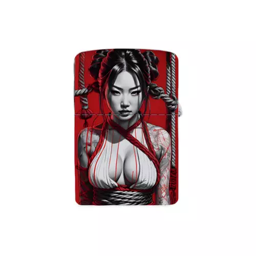 Заказать зажигалки в Москве. Зажигалка Crazy шибари от Дэйки Като: kato.see.ru - готовые дизайны и нанесение принтов.