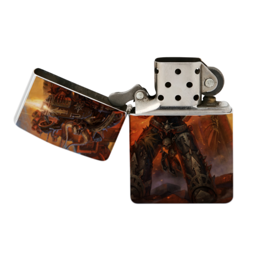 Заказать зажигалки в Москве. Зажигалка Хаос (Warhammer 40 000) от GeekFox  - готовые дизайны и нанесение принтов.