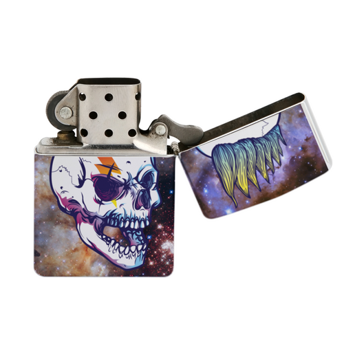 Заказать зажигалки в Москве. Зажигалка Rock Skull от Jimmy Flash - готовые дизайны и нанесение принтов.