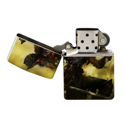Заказать зажигалки в Москве. Зажигалка Dark souls от GeekFox  - готовые дизайны и нанесение принтов.