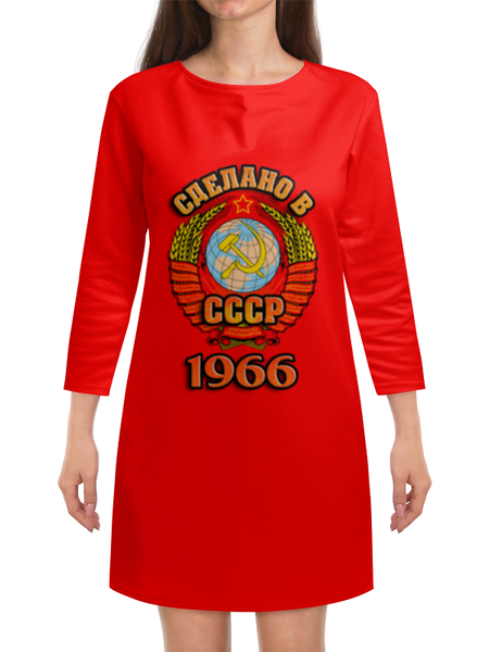 Заказать платье в Москве. Платье с рукавами Сделано в 1966 от weeert - готовые дизайны и нанесение принтов.
