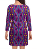 Заказать платье в Москве. Платье с рукавами Фиолетовая мозаика от THE_NISE  - готовые дизайны и нанесение принтов.