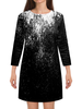 Заказать платье в Москве. Платье с рукавами Черно-белые краски от THE_NISE  - готовые дизайны и нанесение принтов.