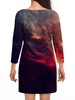 Заказать платье в Москве. Платье с рукавами Просторы Вселенной от The Spaceway  - готовые дизайны и нанесение принтов.