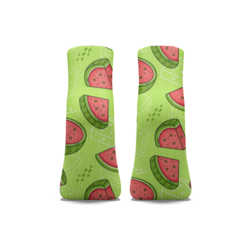 Заказать носки в Москве. Носки длинные Арбуз от YellowCloverShop - готовые дизайны и нанесение принтов.