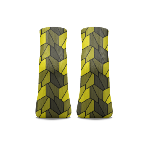 Заказать носки в Москве. Носки длинные Rumpled Yellow от Soluvel  - готовые дизайны и нанесение принтов.