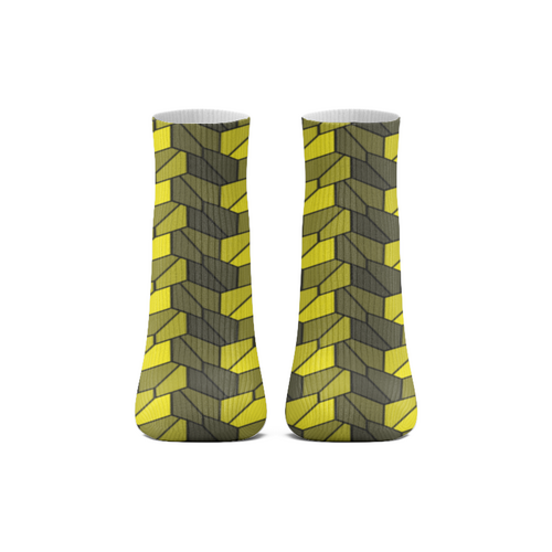 Заказать носки в Москве. Носки длинные Rumpled Yellow от Soluvel  - готовые дизайны и нанесение принтов.