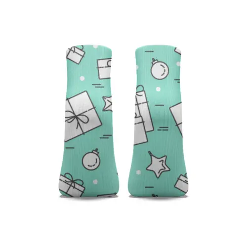 Заказать носки в Москве. Носки длинные Новый год от YellowCloverShop - готовые дизайны и нанесение принтов.