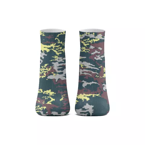 Заказать носки в Москве. Носки длинные Камуфляж от oneredfoxstore@gmail.com - готовые дизайны и нанесение принтов.