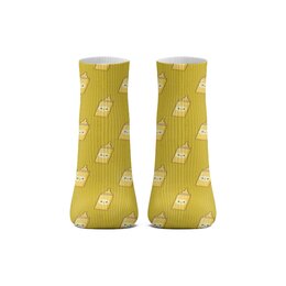 Заказать носки в Москве. Носки длинные Носки горчичные / Носки с горчицей от alex alex - готовые дизайны и нанесение принтов.