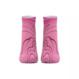 Заказать носки в Москве. Носки длинные Розовые волны от Alexey Evsyunin - готовые дизайны и нанесение принтов.