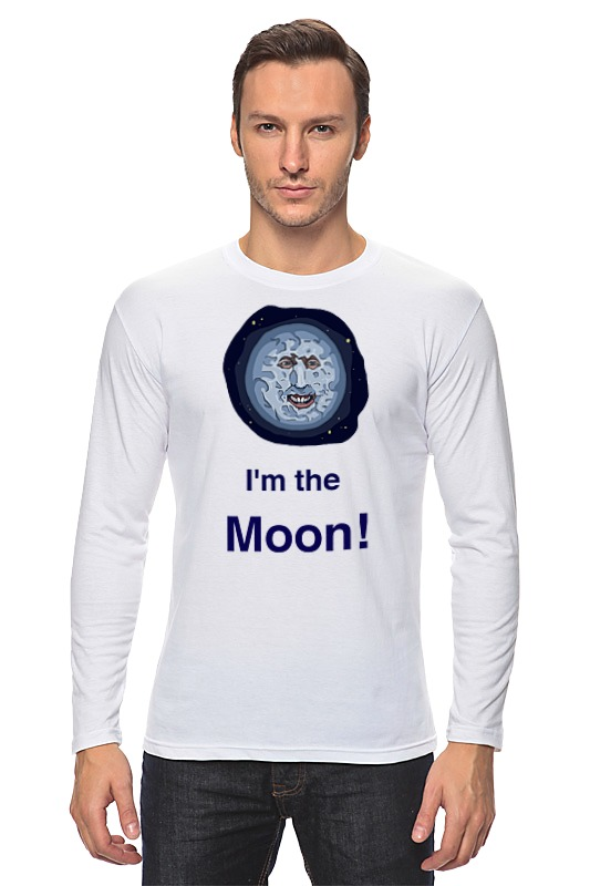 Printio Лонгслив Луна из mighty boosh printio футболка классическая луна из mighty boosh
