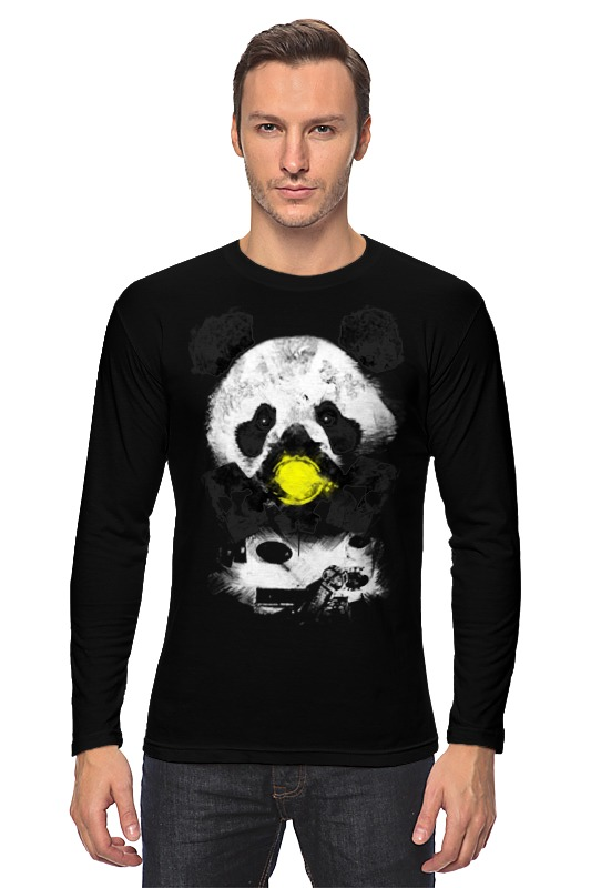 Printio Лонгслив Панда в маске printio футболка классическая панда в маске