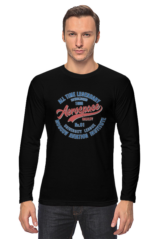 Printio Лонгслив Аэрокосмический маи printio футболка классическая аэрокосмический маи