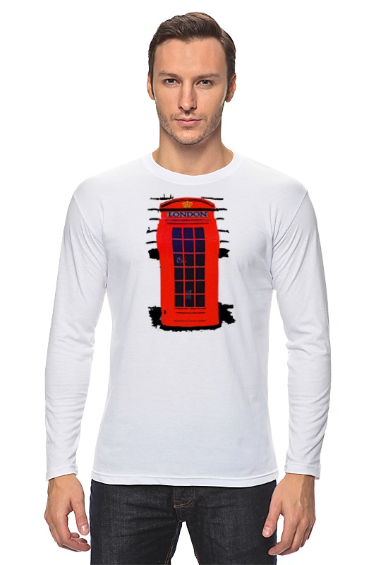 Printio Лонгслив London phone booth printio футболка классическая london phone booth