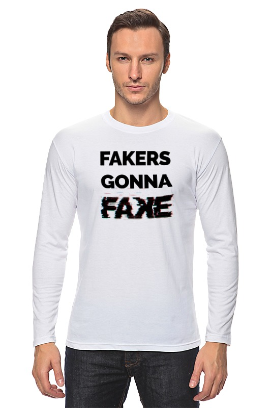 Printio Лонгслив Fakers gonna fake (taylor swift - shake it off) printio футболка wearcraft premium slim fit fakers gonna fake taylor swift shake it off