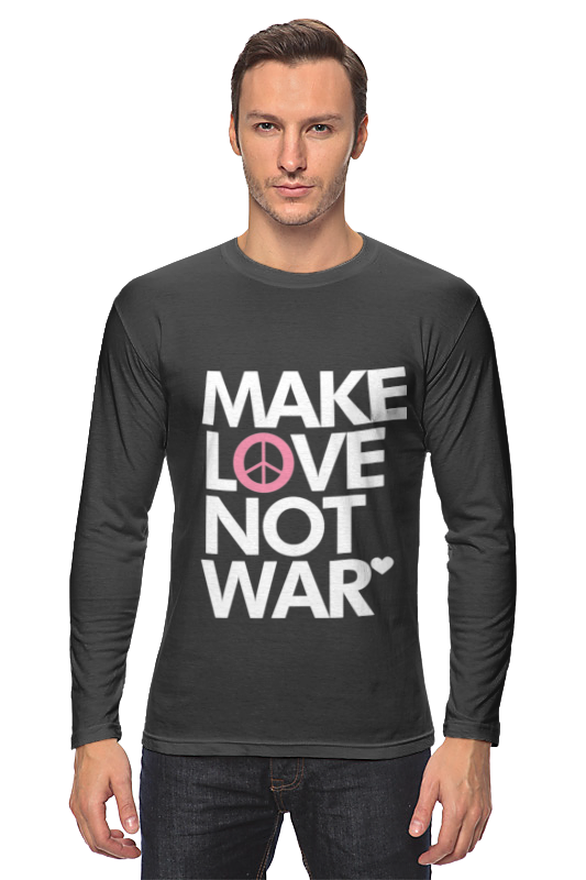 Printio Лонгслив Make love not war printio лонгслив make tea not war