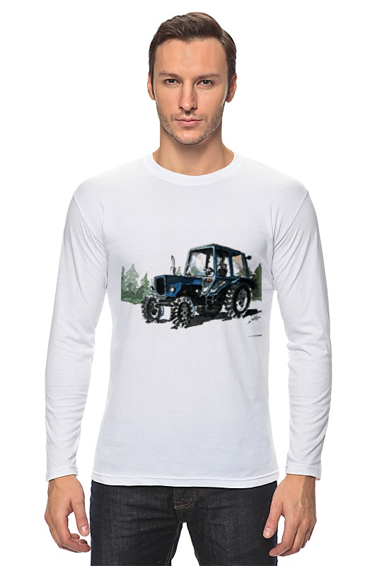 Printio Лонгслив трактор от михаила доманова printio футболка wearcraft premium трактор от михаила доманова