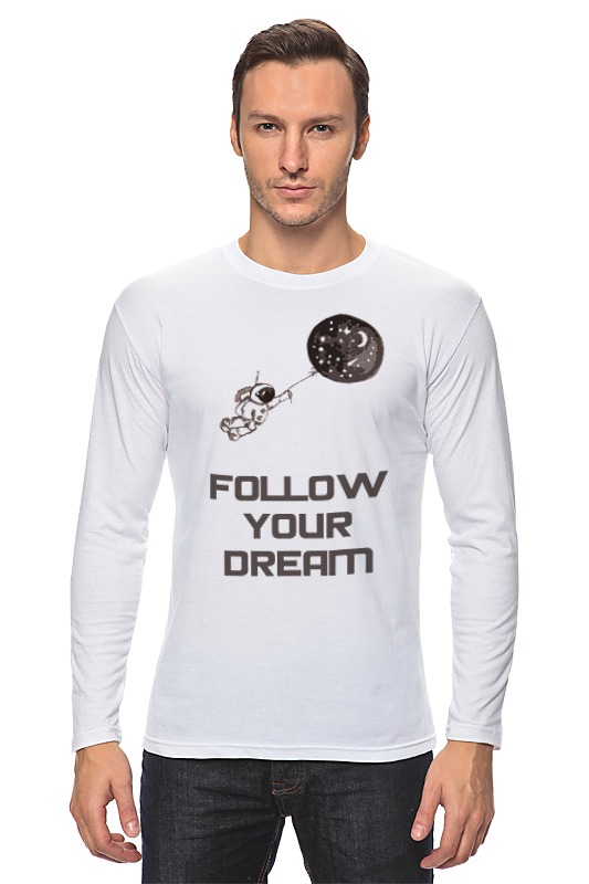Printio Лонгслив Follow your dream printio футболка классическая follow your dream