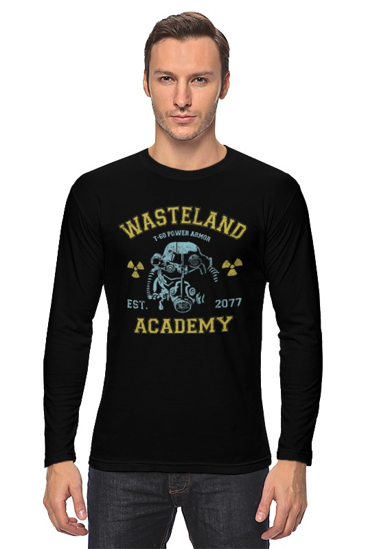 Printio Лонгслив Fallout. wasteland academy printio блокнот fallout wasteland academy