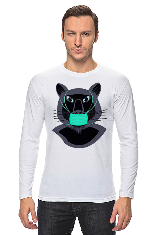 Printio Лонгслив Пантера в маске printio футболка для собак пантера в маске