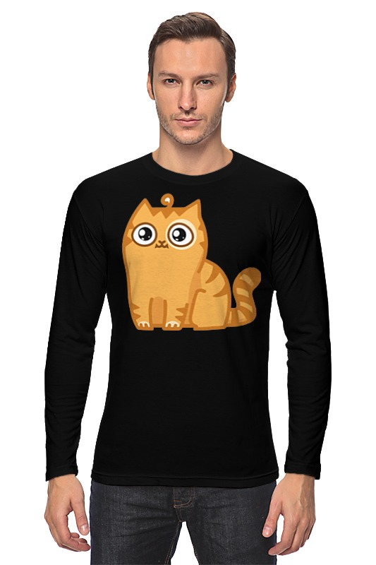 Printio Лонгслив Кот персик / cat persik printio футболка wearcraft premium кот персик cat persik