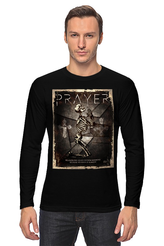 Printio Лонгслив Prayer \ religion can never reform mankind... printio футболка wearcraft premium slim fit prayer religion can never reform mankind