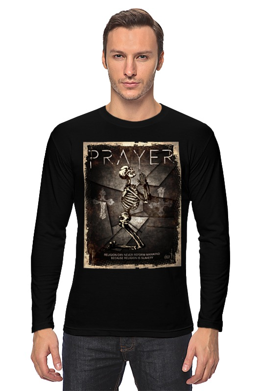 Printio Лонгслив Prayer \ religion can never reform mankind... printio толстовка wearcraft premium унисекс prayer religion can never reform mankind