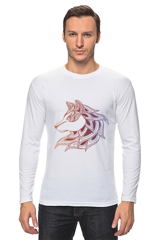 Printio Лонгслив Стилизованный волк printio рубашка поло стилизованный волк