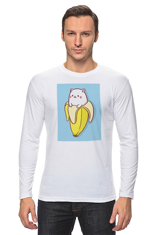 Printio Лонгслив Бананька (bananya) футболка printio 2151856 бананька bananya размер 2xl цвет белый