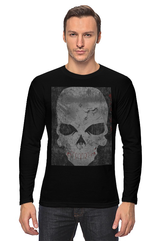 Printio Лонгслив Grunge skull printio футболка классическая grunge skull