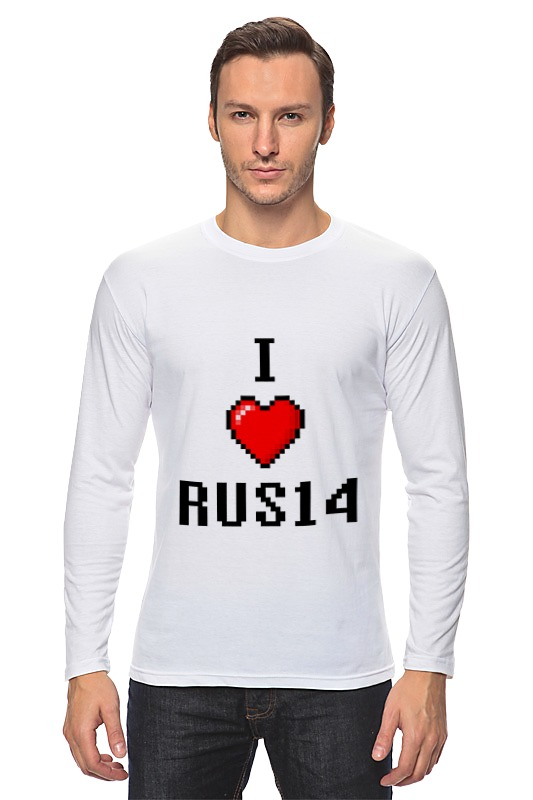 Printio Лонгслив I love rus14 printio футболка wearcraft premium i love rus14