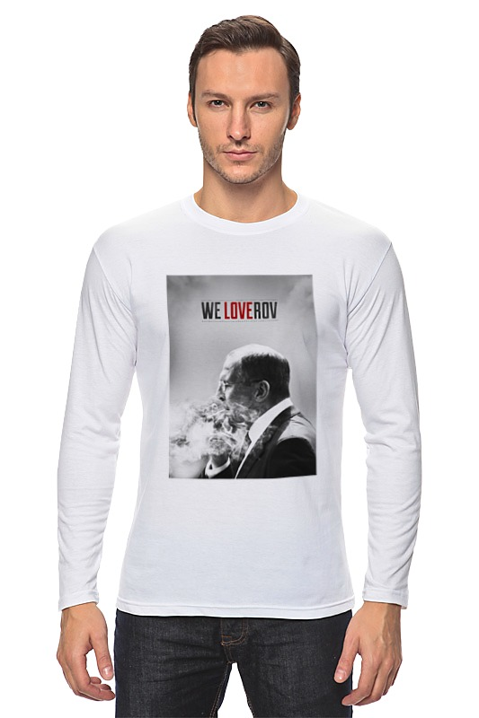 Printio Лонгслив We loverov by design ministry printio футболка с полной запечаткой для мальчиков we loverov 2 0 by design ministry