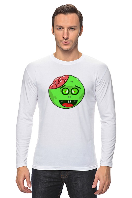 Printio Лонгслив Зомби и мозги printio футболка классическая зомби и мозги