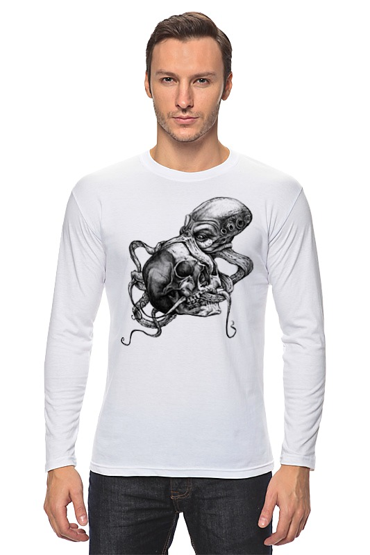 Printio Лонгслив Black ocean