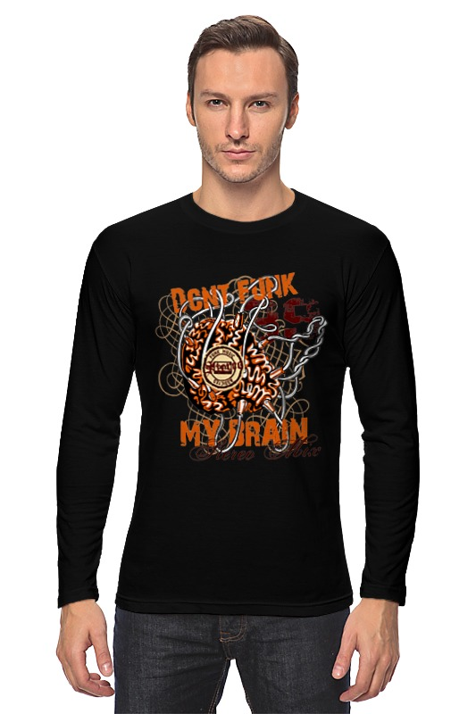 Printio Лонгслив Dont funk my brain printio футболка wearcraft premium slim fit dont funk my brain